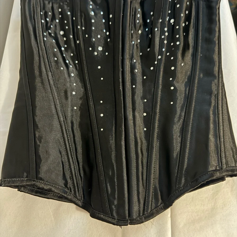 Hustler Hollywood Black Corset with Studded Details - Picture 7 of 8